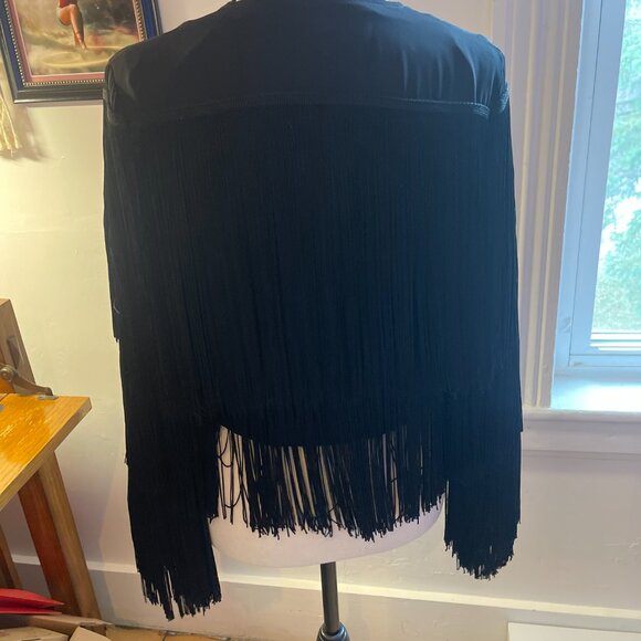 Goldie Black Fringe Jacket – XS - Picture 3 of 4